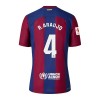 Maillot de Supporter FC Barcelone R. Araujo 4 Domicile 2023-24 Pour Homme